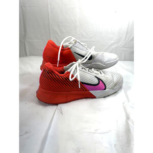 Nike Men's White, Red, and Pink Sneakers